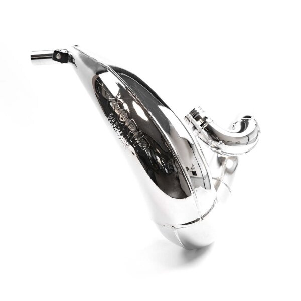 X-GRIP Auspuffbirne FACTORY SHINY | Vernickelter 2T Racing Auspuff