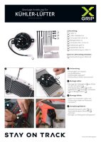 X-GRIP Kühler-Lüfter Komplett-Set | Cooling Fan Kit für Enduro & Motocross